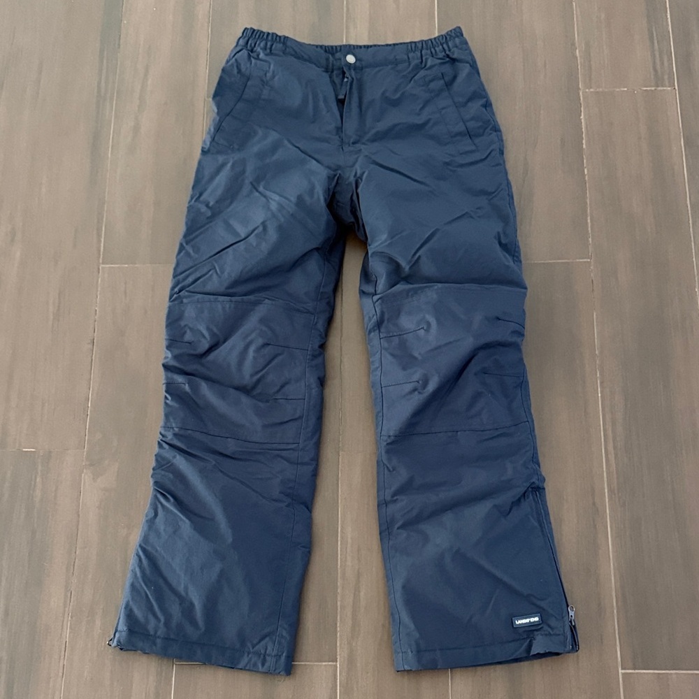 NWOT Lands' End Navy Kids Squall Waterproof Insulated Iron Knee Snow Pants
